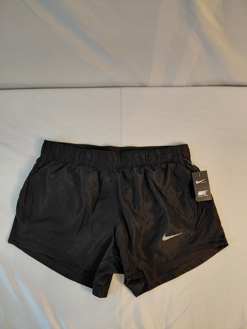 Nike Women’s Black Athletic Running Shorts with Reflective Swoosh